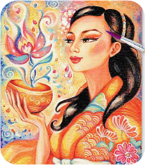Colorful portrait artwork